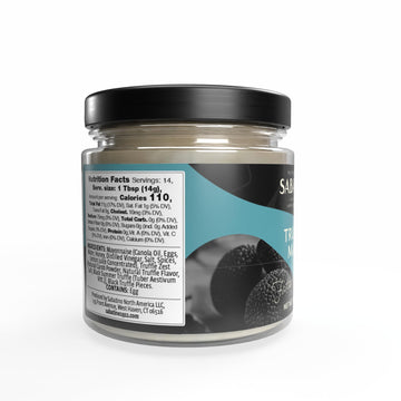 Sabatino Truffle Mayo - Gourmet Black Truffle Infused Mayonnaise | Rich & Creamy Spread For Sandwiches, Burgers, Dipping, & More