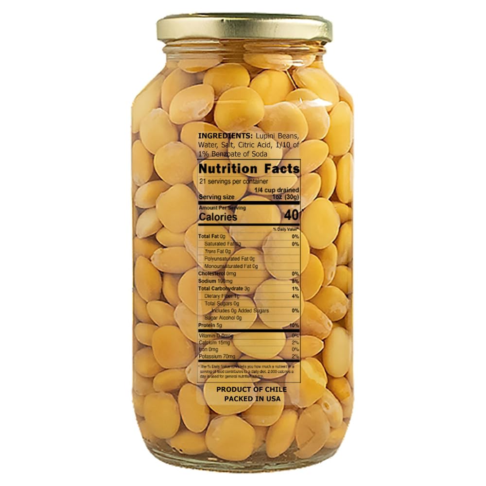Eastern Feast - Lupini Beans Ready to eat, 32 oz (946 ml) (Pack of 2)