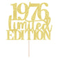Limited Edition 1976 Cake Topper 49Th Birthday Happy Birthday Cake Topper Men And Women Cheer 49 Years Old Handmade Golden Glitt