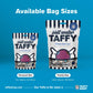 Taffy Shop Chew-Bal-Cca, Balsamic Berry Dark Chocolate Salt Water Taffy – Gourmet Soft Chewy Candy, Bulk Sweet Snack, Fresh Gift & Gluten-Free, 35 Individually Wrapped Pieces (7Oz)