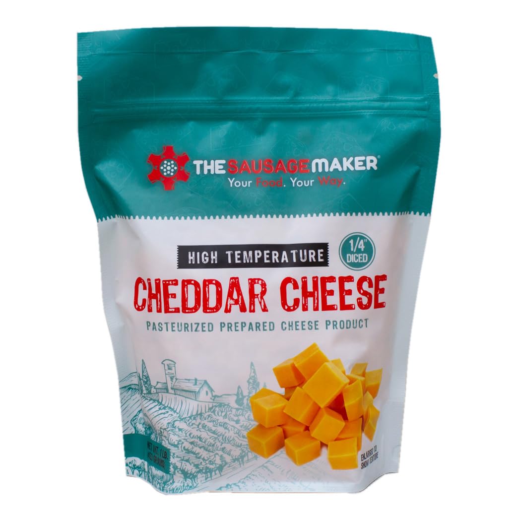 The Sausage Maker - High Temperature Cheese Assortment Pack - 3, 1 Pound Packs - Cheddar, Hot Pepper And Mozzarella