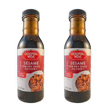Mr. Wongs Oriental Wok Sesame Stir-Fry Sauce, Sweet & Umami, 14 oz (2 Pack)