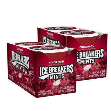 Ice Breakers Sugar Free Mints, Cinnamon, 1.5 Ounce (Pack Of 16)