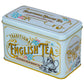 New English Teas Vintage Victorian Tea Tin with 40 Decaffeinated English Breakfast Teabags, Powder Blue, Model 54939477770626