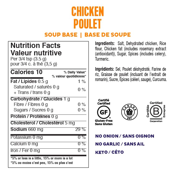 Fody Foods Chicken & Vegetable Soup Base | Natural Flavor | Low Fodmap Certified | Gut Friendly No Onion No Garlic | Ibs Friendl
