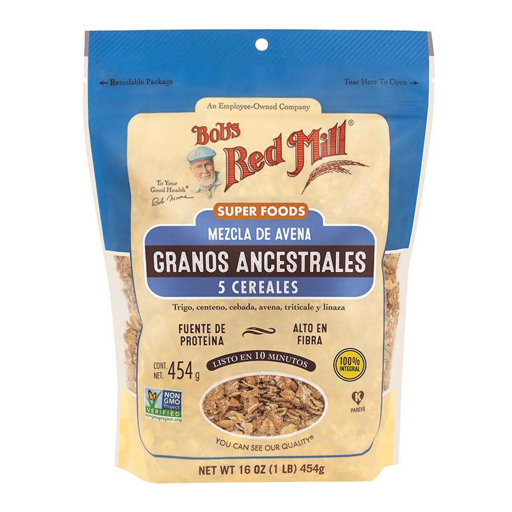 Bob 'S Red Mill 5 Grain Rolled Hot Cereal, 16 Oz