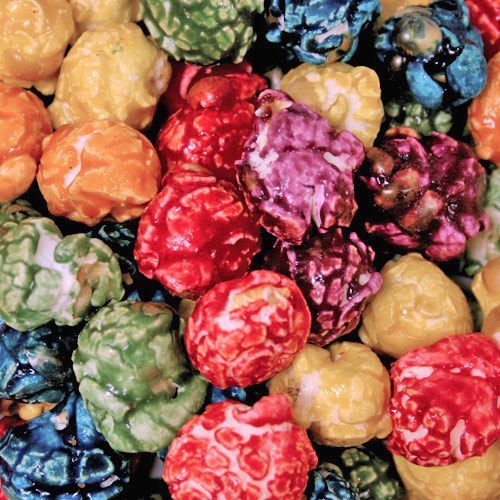 HR Poppin Snacks Rainbow Popcorn - Jumbo Party Size Bag - Celebration Snack - 1 Count