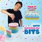 PartyPuffs Cotton Candy Cake - 4 Servings - Sliceable Celebration Cake With Strawberry  Blue Raspberry  Lemon & Green Apple Flavors - Fun Party Dessert With Crunchy Marshmallow Bits - Gluten-Free Treat & Made in USA - 4oz