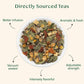 Vahdam, Chamomile Mint Citrus Green Tea Leaves (50+ Cups, 3.5 Oz) Essential Herbs | Green Tea Leaves, Chamomile, Peppermint, Spe