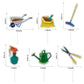 Mefeng 18Pcs Garden Theme Cupcake Topper, Gardening Tool Summer Party Dessert Cupcake Decorations - Spring Theme Party Decor -Fo
