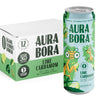 Aura Bora, Lime Cardamom Herbal Sparkling Water, 12 oz Can (Pack of 12), 0 Calories, 0 Sugar, 0 Sodium, Non-GMO