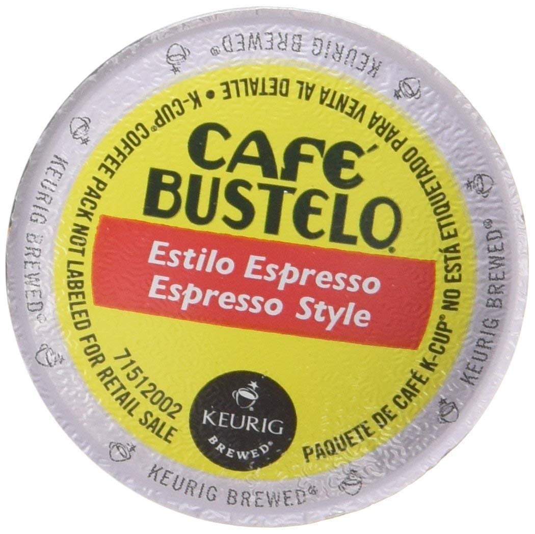Cafe Bustelo K-Cups Espresso Style 72 ct - Coffee Pods, Compatible with Keurig Machines