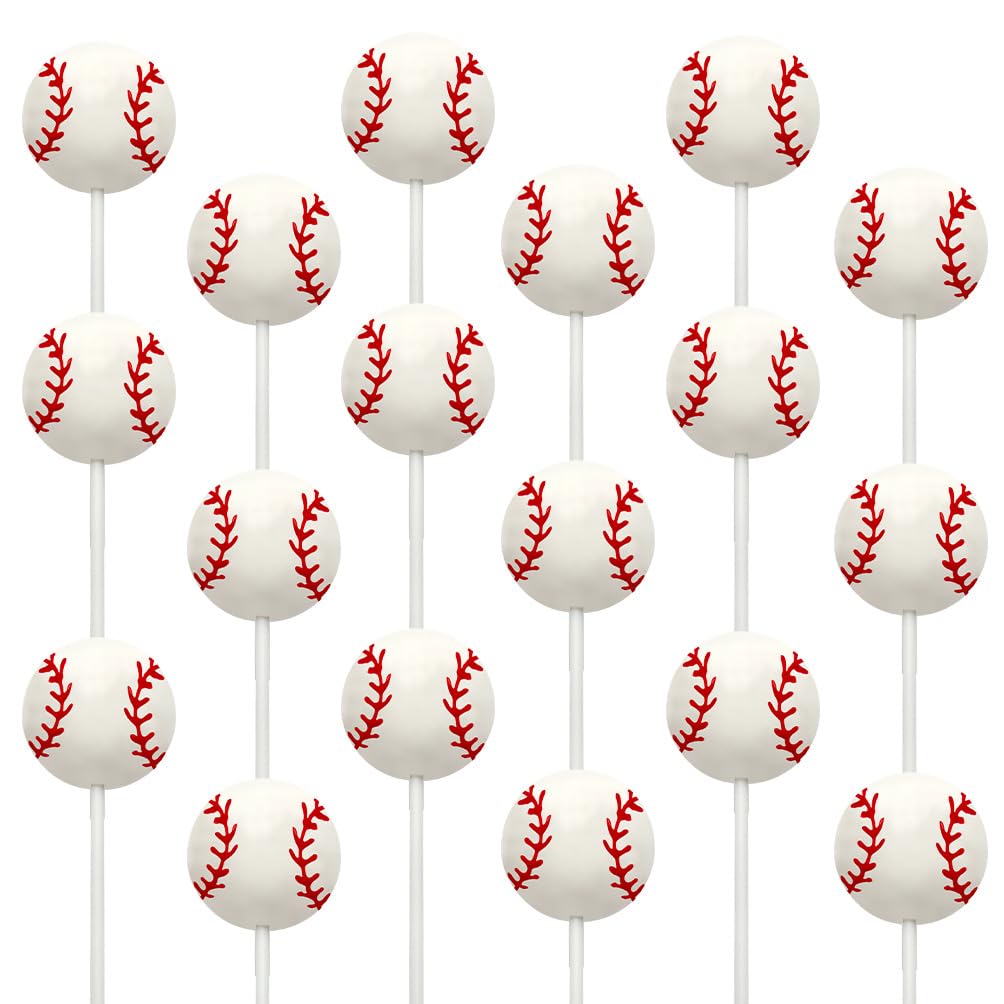 Baseball Candy Lollipops - 18 Count Individually Wrapped Suckers - Great For Baseball Party Favors - Sports Snacks - Baseball Go