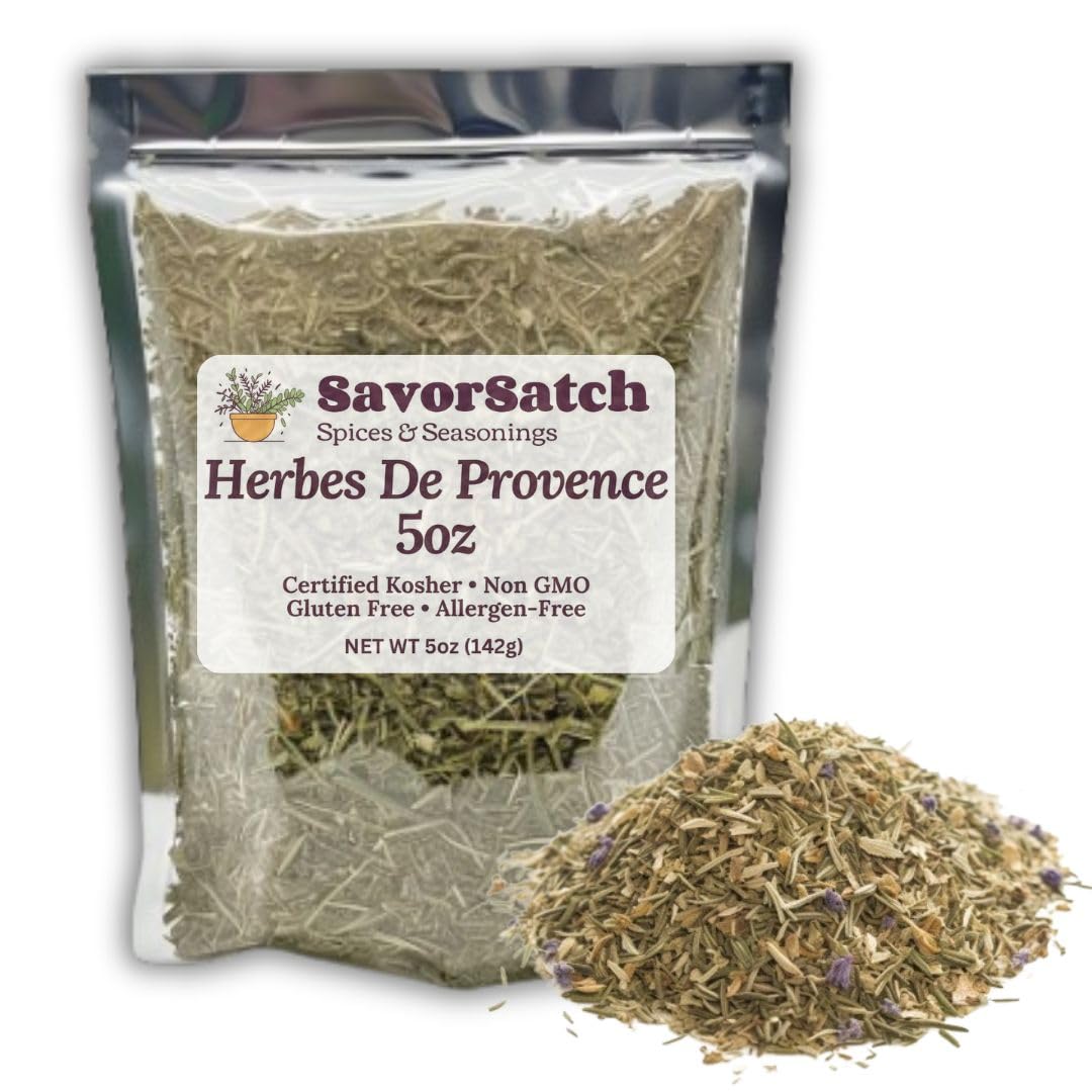 SavorSatch Herbs of Provence Seasoning Blend - All-Natural, 5oz Resealable Pouch