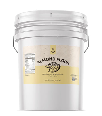 PURE ORIGINAL INGREDIENTS Almond Flour 5 Gallon Bucket, 304 Ounce, Gluten-Free, Ideal for Baking