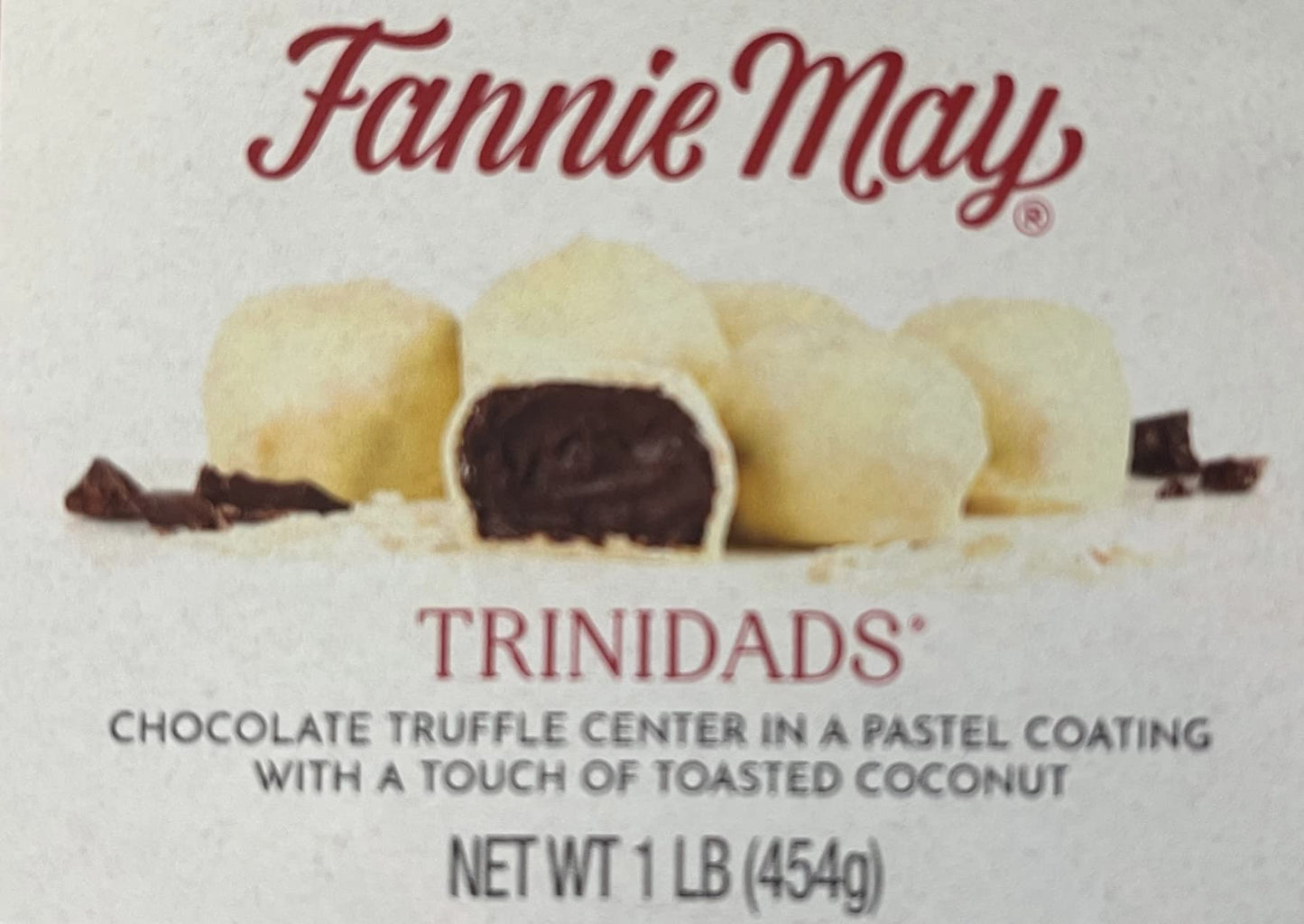 Fannie May Trinidads Chocolates, (1 Lb.) Boxed, Dark Chocolate Truffles, Great For Christmas Gifts And Holiday Entertaining