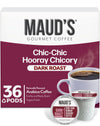 Maud's Chicory Flavored Coffee Pods, 36 ct, Dark Roast Flavored Coffee in Recyclable Single Serve Pods - 100% Arabica Beans, Com