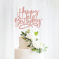 Bejotaa Glitter Happy Birthday Cake Topper, Anniversary Celebration Party Decoration, Birthday Cake Party Decoration Supplies (R