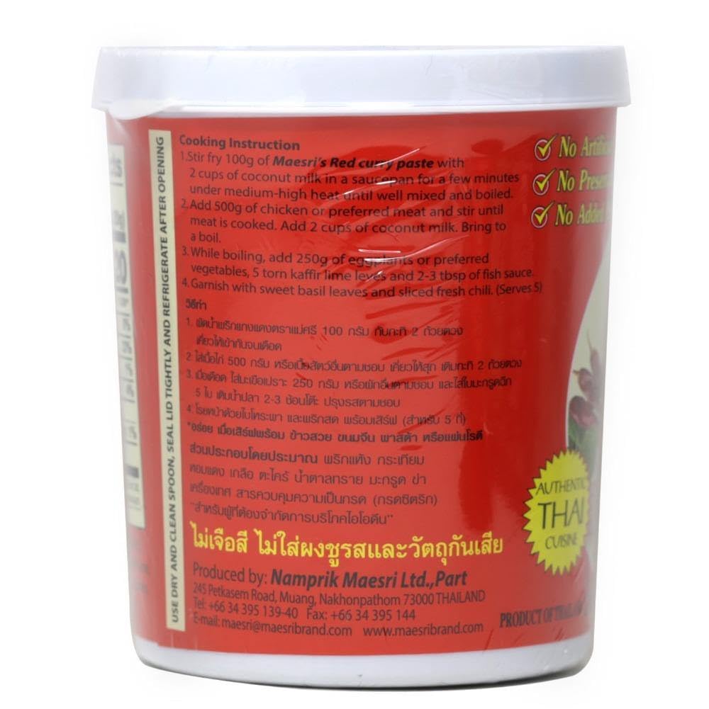 Maesri Red Curry Paste, 14 Ounce