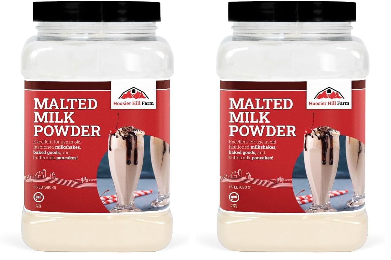 Hoosier Hill Farm Malted Milk Powder, 1.5LB (Pack of 2)
