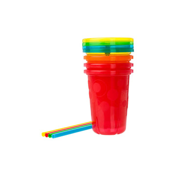 The First Years,Straw Take  Toss Party Pack, Rainbow, 30-Pieces