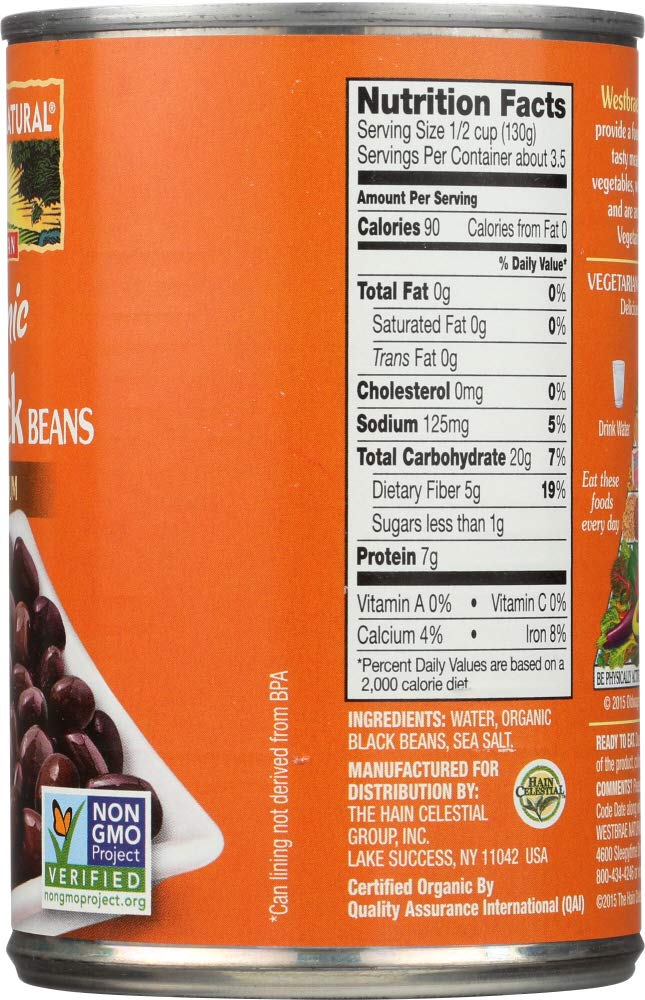 Westbrae Foods Black Beans Fat Free (12X15 Oz)