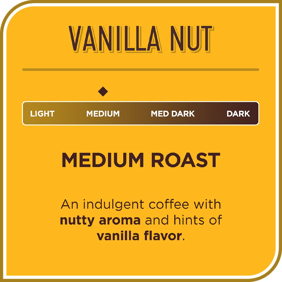 Don Francisco'S Vanilla Nut Flavored Medium Roast Coffee Pods - 55 Count - Recyclable Single-Serve Coffee Pods, Compatible With