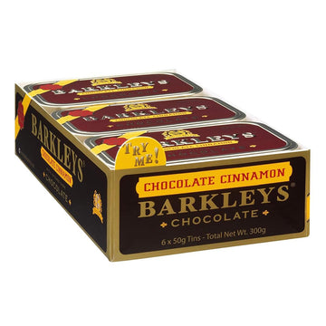 Barkleys Gourmet Chocolate & Cinnamon Mints Breath Mints - Strong Chocolate Cinnamon Flavor For Party, After Dinner, Wedding, Ev