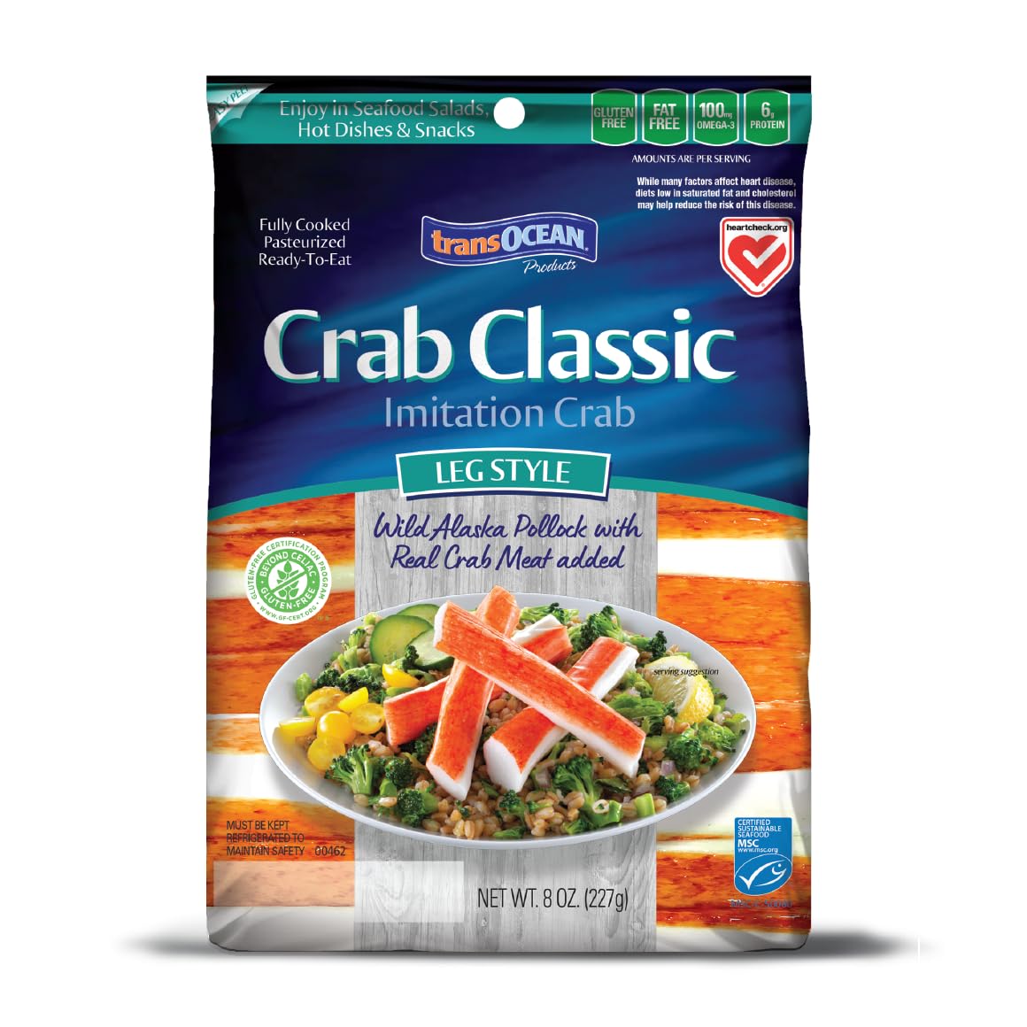 Trans-Ocean Products, Crab Classic Crab Leg, 8 oz