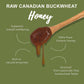 Oneroot Raw Buckwheat Honey - 500G/17.6Oz, Unheated, Unfiltered And Unprocessed Natural Dark Honey, Rich In Antioxidants Pure Bu