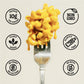 GrownAs Vegan Mac & Cheese - Dairy-Free, High Protein Snack, 4 Pack, 25g Protein per Pack