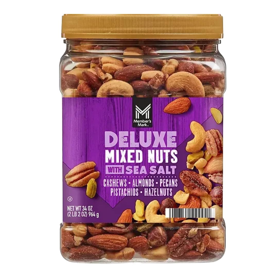 Generic Deluxe Mixed Nuts with Sea Salt, 34 oz, 1 Pack