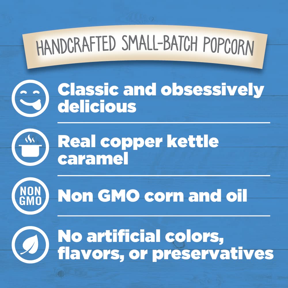 G.H. Cretors Caramel Popcorn, Non GMO, Zero Trans Fat, 8 Ounces (Pack Of 12)