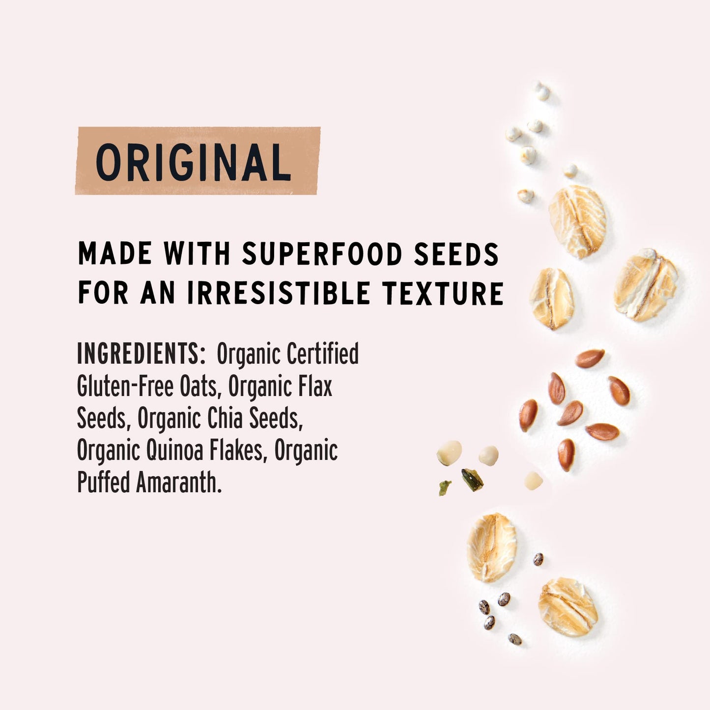 Purely Elizabeth Superfood Oatmeal, Original, Vegan Friendly, Usda Certified Organic, Gluten Free & Non-Gmo, 10 Ounce (Pack Of 6