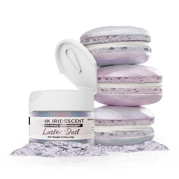 Bakell - Pink Iridescent Luster Dust & Paint - (4g, 1x Jar) | Edible Radiance for Baking, Decorations, and Beverages