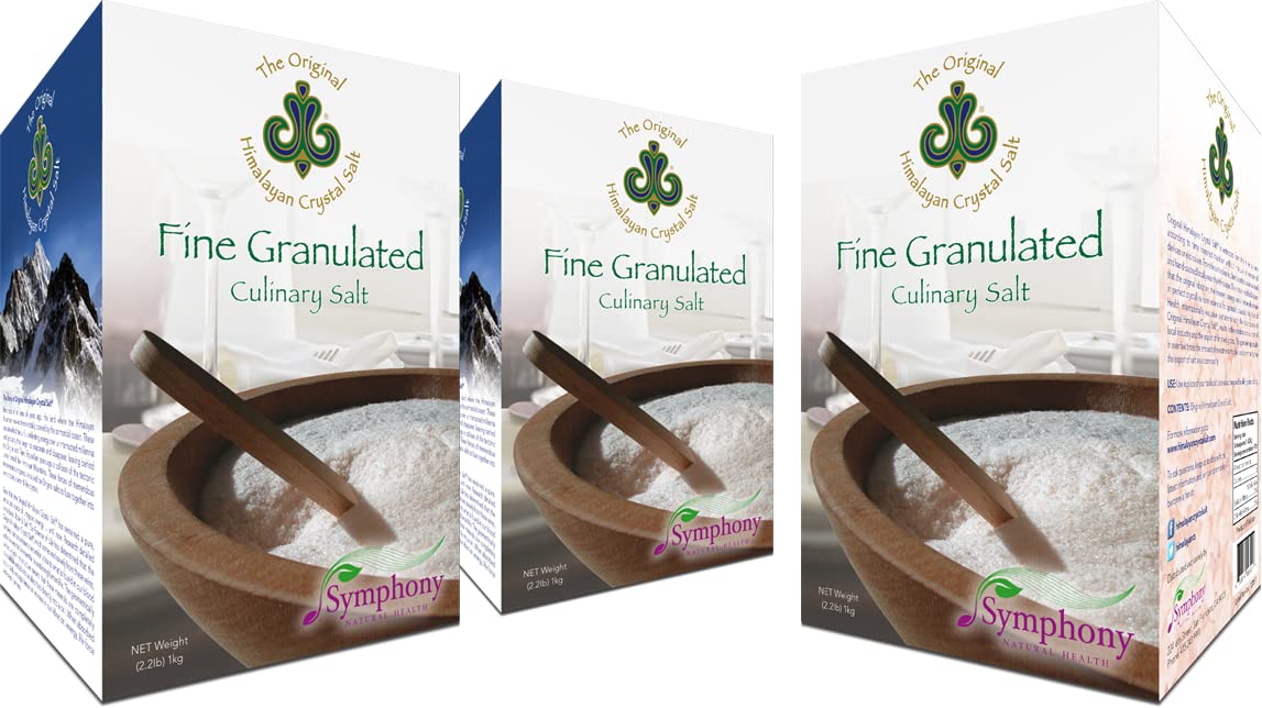 Original Himalayan Salt Crystal - Fine Granulated Culinary Salt for Cooking, Food Preparation and Health with 84 Trace Minerals