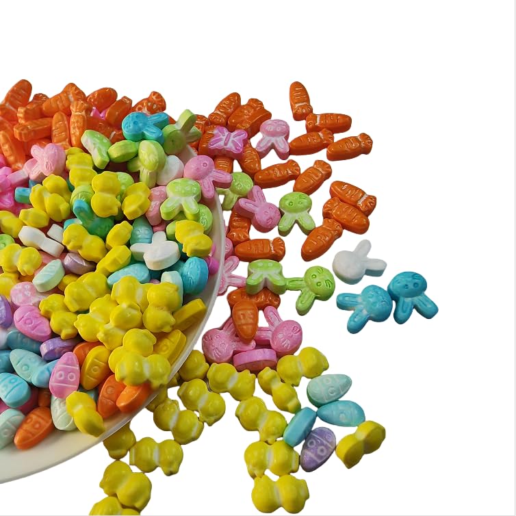Sentovac Easter Sprinkles Bunny Carrot Eggs Butterfly Mix Edible Spring Sprinkle For Cake Decorating Candy Cupcake Cake Topper C