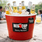 Redcupliving Red Party Ice Bucket | Reusable, Dishwasher-Safe