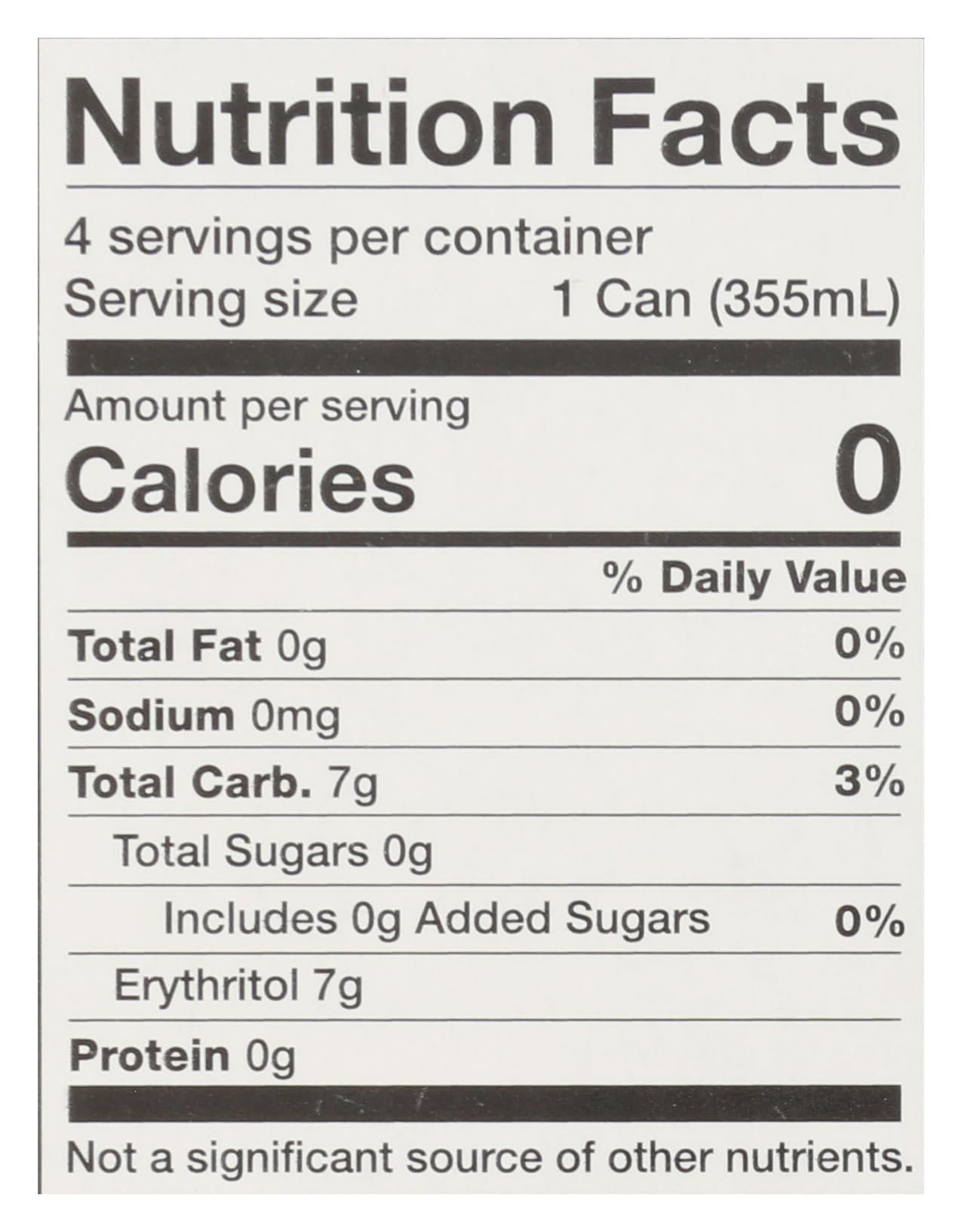 Virgil'S - Soda Zero Sugar Black Cherry Can - Case Of 6 - 4/12 Fluid Ounces