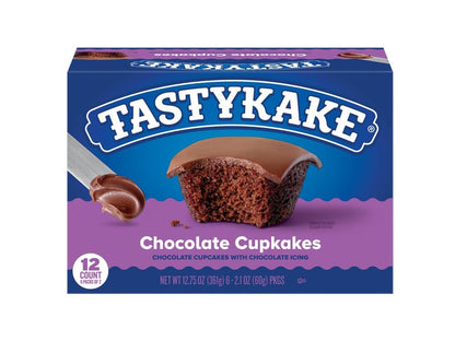 Tastykake Chocolate Cupcakes Snack Cakes with Chocolate Frosting - (Pack of 2)