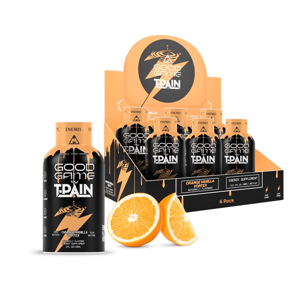 Nappy Boy Dranks Energy Shot, Sugar-Free, 200mg Caffeine, B-Vitamins, 2oz (12 Pack) - Orange Vanilla Vortex