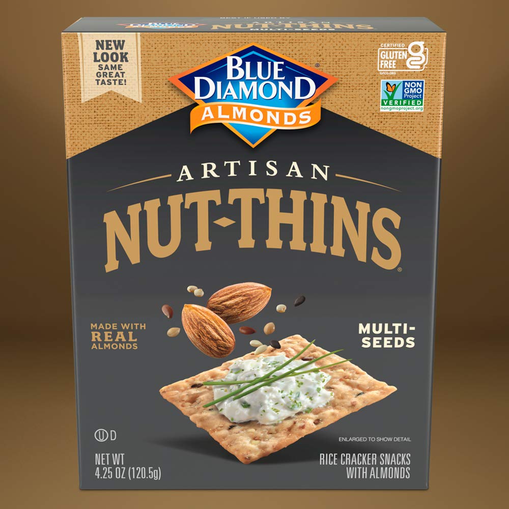 Blue Diamond Almond Cracker Crisps, Multi-Seed, 4.25 oz