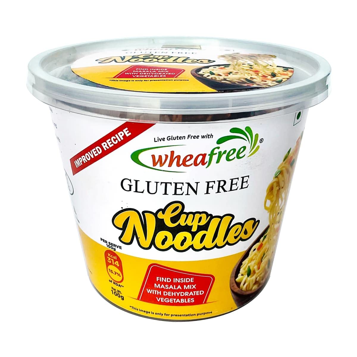 Wheafree Gluten Free Cup Noodles (Pack Of 4 X 100G Each) | Quick And Easy To Cook | New & Better Formulation | Comes With Tastem