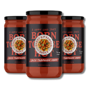 HarryS Famous Sauce Spicy Tarragon Flavor Blend  3-Pack  24Oz  Pasta Sauce  Gluten-Free  Plant-Based  Keto-Friendly  No Sugar Added  Us-Grown Tomatoes