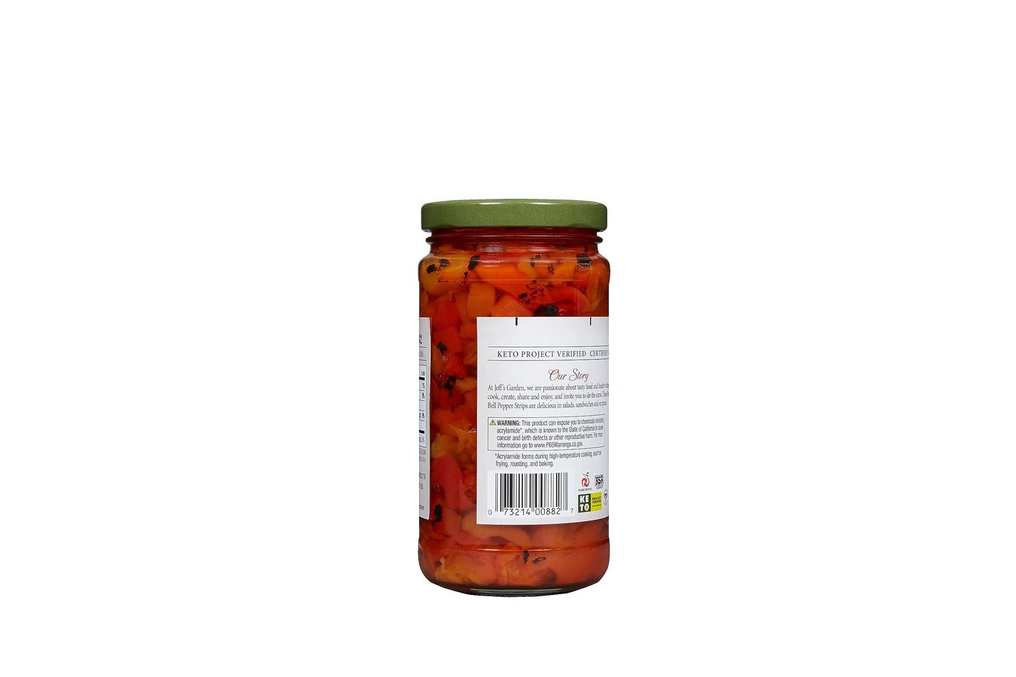 Jeff'S Garden Roasted Bell Pepper Strips | Non-Gmo, Gluten Free, Keto, Vegan, Kosher | 12 Fluid Ounce Jar (Pack Of 6)