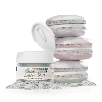 Luster Dust - Gold Iridescent (4g 1x Jar) | Edible Vegan Dust & Paint for Cake Decorating, Ice Cream, Desserts, Cocktails and Be