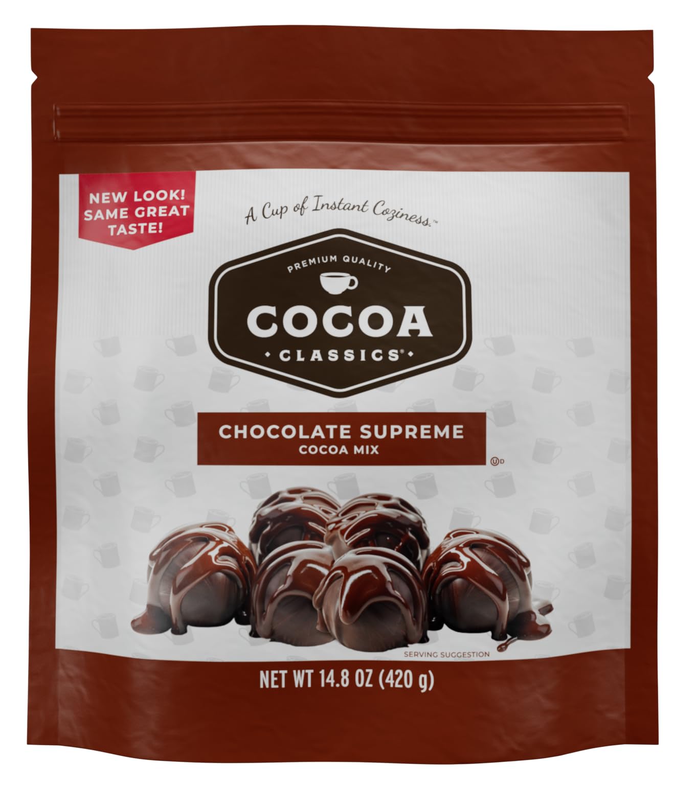 COCOA CLASSICS Hot Chocolate Mix, Gluten Free, Dairy Friendly, 14.8 oz Pouch