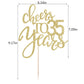 Qertesl Gold Glitter Cheers To 35 Years Cake Topper, Happy 35Th Birthday Cake Decorations,Perfect For 35 Years Cake Decorating,W