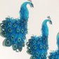 Chockacake Edible Wafer Teal Blue Peacock Paper Collection ,Cake/Cupcake Toppers Decoration,Set Of 20/60/300 (20Pcs)