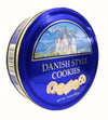 Heavenly Bites Danish Style Butter Cookies in Metal Tin 12 Ounce (12 Pack)